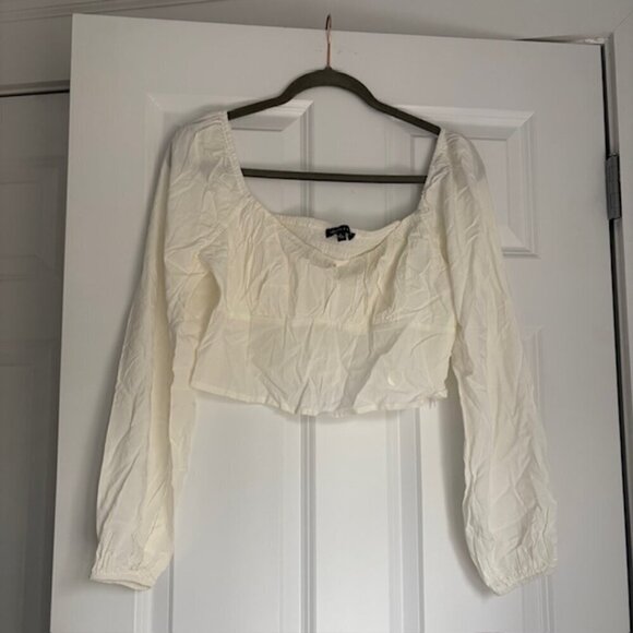 NWT Pacsun Kendall & Kylie Long Sleeve Crop Top - Picture 1 of 3